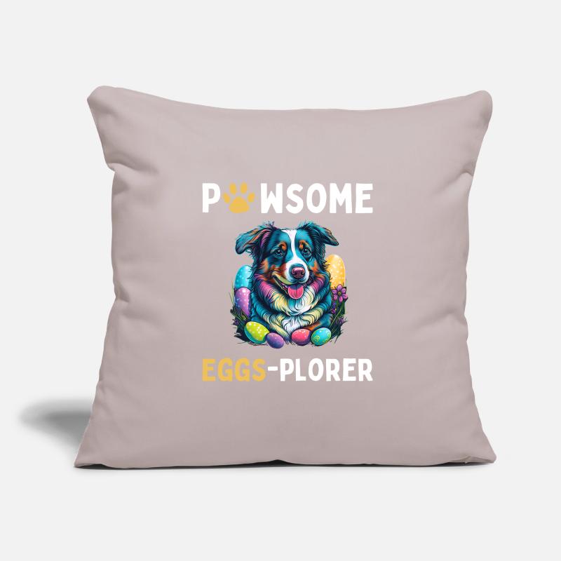 Australian Shepherd Easter Eggs Plorer Costume Sofa pillowcase 17,3'' x 17,3'' (45 x 45 cm)