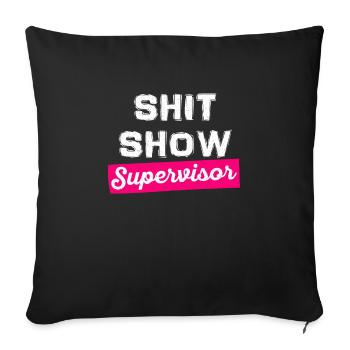 Superviseur Maman Maman Boss Fête des mères Mères - Housse de coussin décorative 45 x 45 cm - noir - Devant