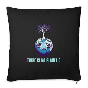Il n’y a pas de Planète B Earth Day Mission Erde - Housse de coussin décorative 45 x 45 cm - noir - Devant