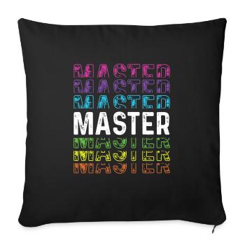Maître Meilleur Expert L’Homme La Légende - Housse de coussin décorative 45 x 45 cm - noir - Devant