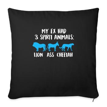 Bad-Ass Divorce Party Ex Wife Divorce - Sofa pillowcase 17,3'' x 17,3'' (45 x 45 cm) - black - Front