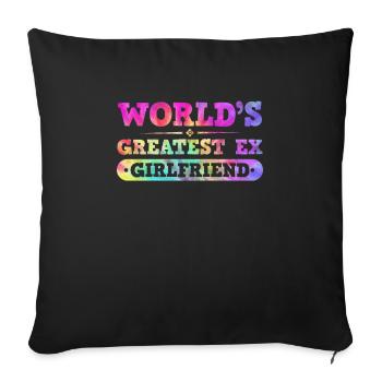 Ex Girlfriend Breakup Party Happily Separated - Sofa pillowcase 17,3'' x 17,3'' (45 x 45 cm) - black - Front