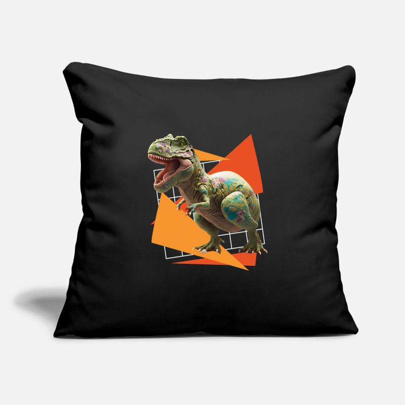 Eggspert Easter Eggs Recherche Dinosaures Lapins de Pâques Housse de coussin décorative 45 x 45 cm