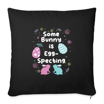 Easter Bunny is Egg-Specting Easter Bunnies future - Sofa pillowcase 17,3'' x 17,3'' (45 x 45 cm) - black - Front