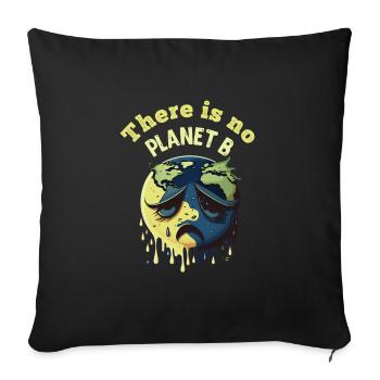 Il n’y a pas de Planète B Earth Day Mission Erde - Housse de coussin décorative 45 x 45 cm - noir - Devant