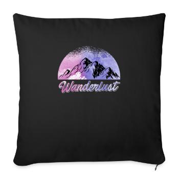 Alpinisme Hikers Summit Sports - Housse de coussin décorative 45 x 45 cm - noir - Devant