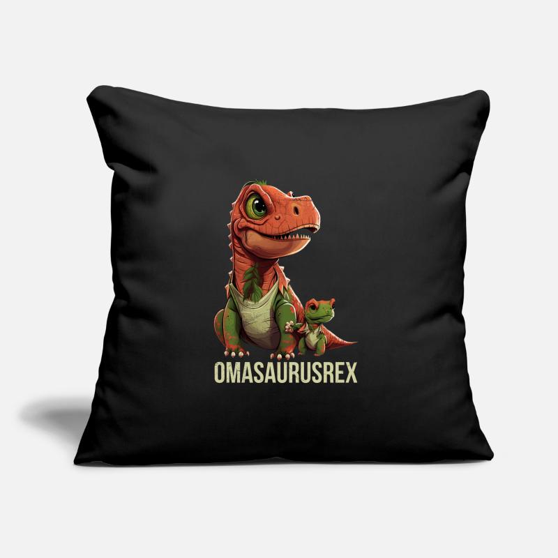 Omasaurus Muttertag Großmutter Dinosaurier Sofakissenbezug 45 x 45 cm