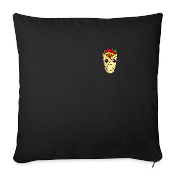Kawaii Taco Wrap Kebab Pocket Design - Housse de coussin décorative 45 x 45 cm - noir - Devant