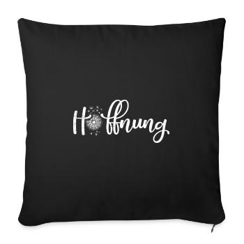 Dandelion Hope Awareness Gardener Hope - Sofa pillowcase 17,3'' x 17,3'' (45 x 45 cm) - black - Front