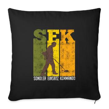 Sondler Einsatz Kommando Schrottsammler - Sofakissenbezug 45 x 45 cm - Schwarz - Vorne