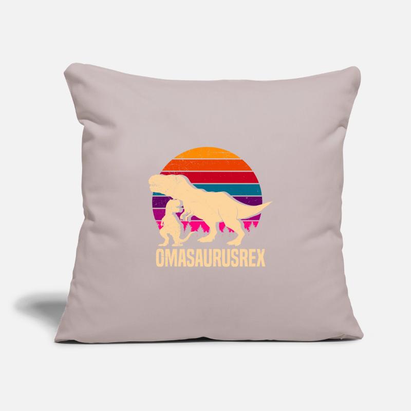 Omasaurus Muttertag Großmutter Dinosaurier Sofakissenbezug 45 x 45 cm