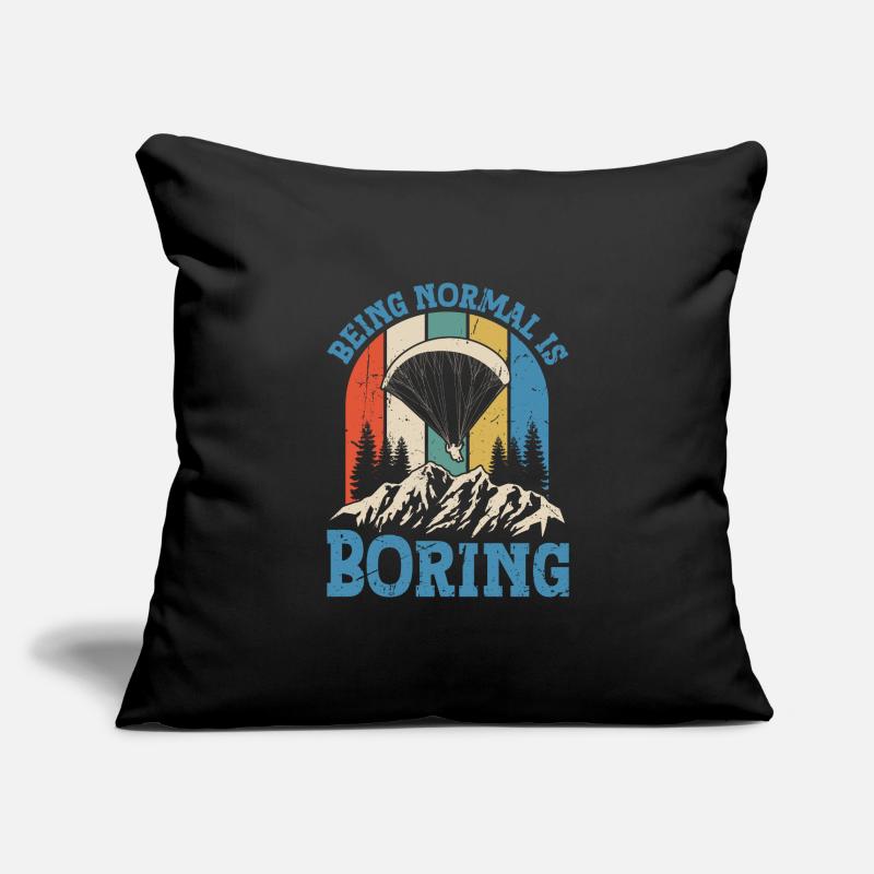 Paragliding Being Normal is Boring Sofa pillowcase 17,3'' x 17,3'' (45 x 45 cm)