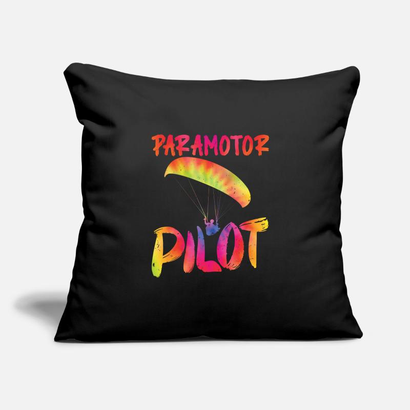 Paramotor Pilot Paraglider Shirt Sofa pillowcase 17,3'' x 17,3'' (45 x 45 cm)