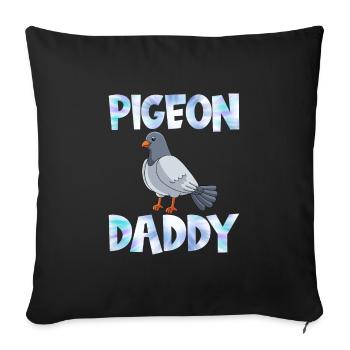 Pigeons Daddy Pigeon fanciers Pigeon fanciers Men - Sofa pillowcase 17,3'' x 17,3'' (45 x 45 cm) - black - Front