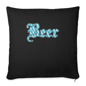 Bavarian Beer Munich Booze - Sofa pillowcase 17,3'' x 17,3'' (45 x 45 cm) - black - Front
