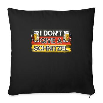 Volksfest Bayern Bierfan Je ne donne pas un Schnitzel - Housse de coussin décorative 45 x 45 cm - noir - Devant