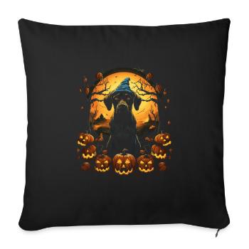 Halloween Dogs Fun Trick or Treat Spooky Dogs - Sofa pillowcase 17,3'' x 17,3'' (45 x 45 cm) - black - Front