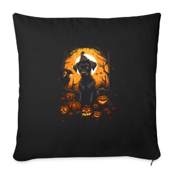 Halloween Dogs Fun Trick or Treat Spooky Dogs - Sofa pillowcase 17,3'' x 17,3'' (45 x 45 cm) - black - Front