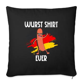 Best Sausage Shirt Ever German Bratwurst - Sofa pillowcase 17,3'' x 17,3'' (45 x 45 cm) - black - Front