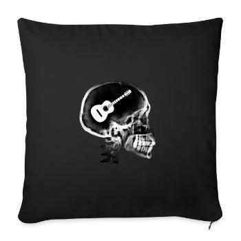 Gift Guitar Amateur Humor Guitarist Teacher - Sofa pillowcase 17,3'' x 17,3'' (45 x 45 cm) - black - Front