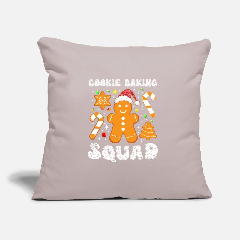 Gingerbread Biscuits Cookie Baking Squad Christmas Sofa pillowcase 17,3'' x 17,3'' (45 x 45 cm)