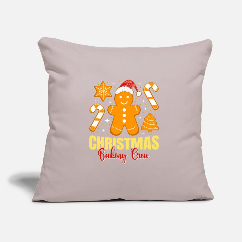 Backfans Christmas Baking Crew Plätzchen Sofakissenbezug 45 x 45 cm