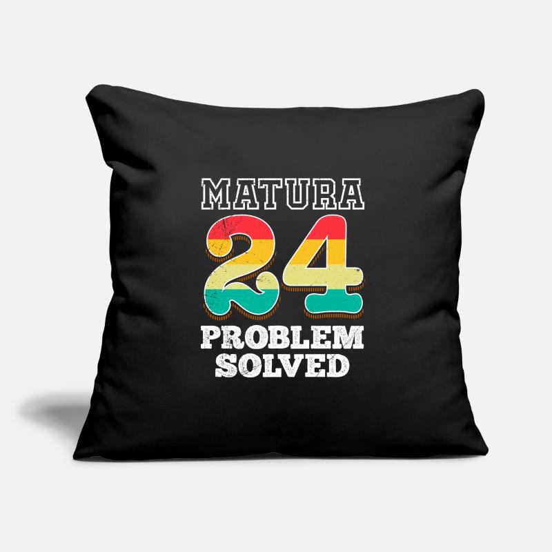 Matura 2024 PROBLEM SOLVED Schulabschluss Sofakissenbezug 45 x 45 cm