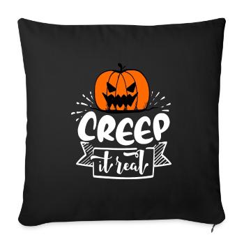 Creep it Real - Sofa pillowcase 17,3'' x 17,3'' (45 x 45 cm) - black - Front