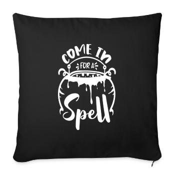 Entrez pour un sort - Housse de coussin décorative 45 x 45 cm - noir - Devant