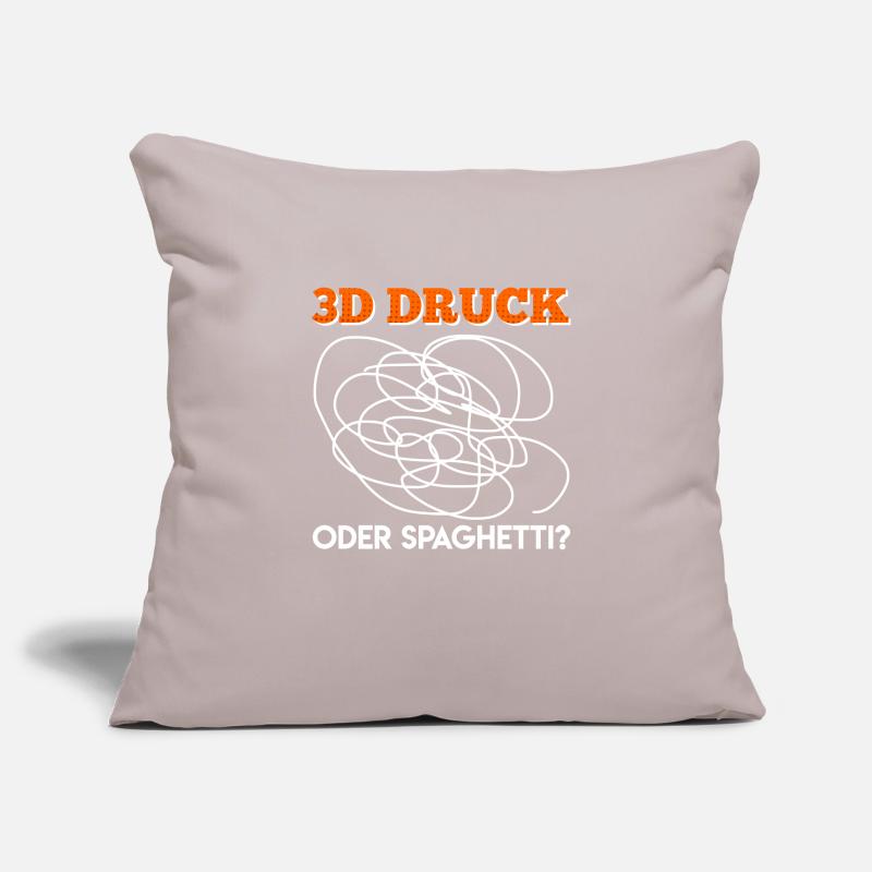 3D Druck oder Spaghetti? 3D Druck Fehler Sofakissenbezug 45 x 45 cm