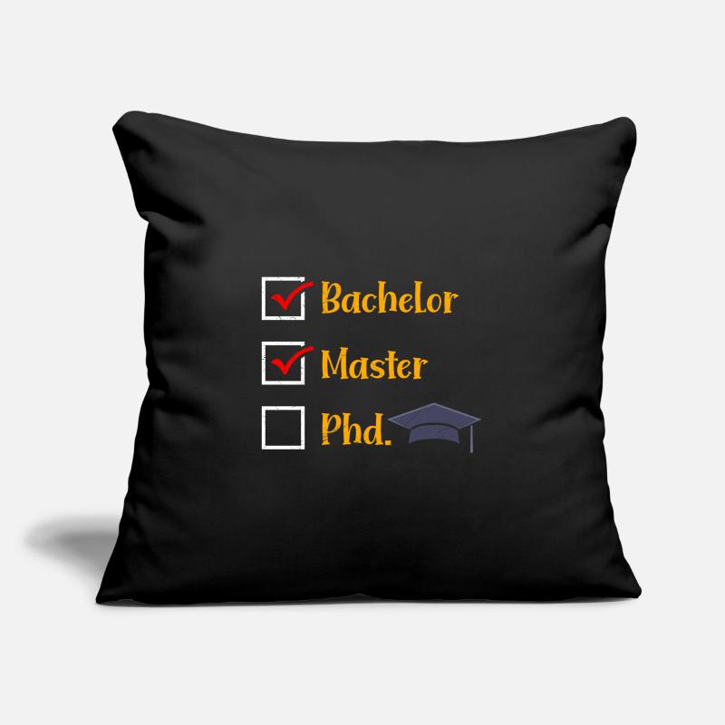 Bachelor Master PHD. Master's degree passed Sofa pillowcase 17,3'' x 17,3'' (45 x 45 cm)