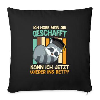 Je peux retourner me coucher - Housse de coussin décorative 45 x 45 cm - noir - Devant
