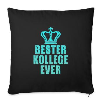 Collègue de travail MEILLEUR COLLÈGUE DE TOUS LES TEMPS Collègue - Housse de coussin décorative 45 x 45 cm - noir - Devant