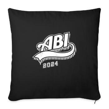 Abi 2024 Certificat de fin d’études secondaires de l’Abitur Diplômés du secondaire - Housse de coussin décorative 45 x 45 cm - noir - Devant
