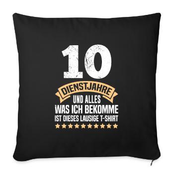 10 ans de service Procurez-vous cette chemise moche - Housse de coussin décorative 45 x 45 cm - noir - Devant