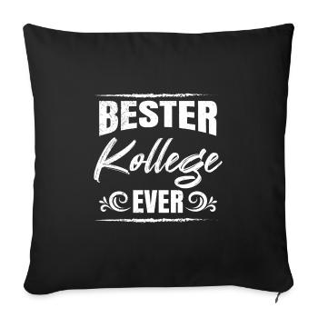 Collègue de travail Meilleur collègue de tous les temps Lieu de travail - Housse de coussin décorative 45 x 45 cm - noir - Devant