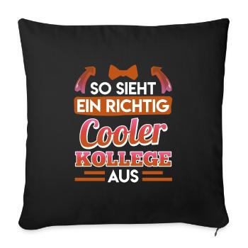Office Voici à quoi ressemble un collègue vraiment cool - Housse de coussin décorative 45 x 45 cm - noir - Devant
