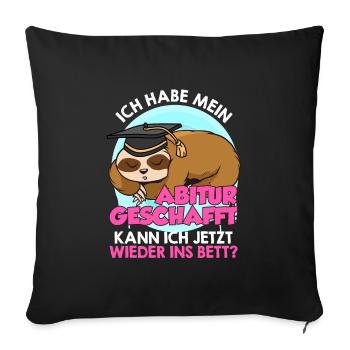 Je peux retourner me coucher - Housse de coussin décorative 45 x 45 cm - noir - Devant