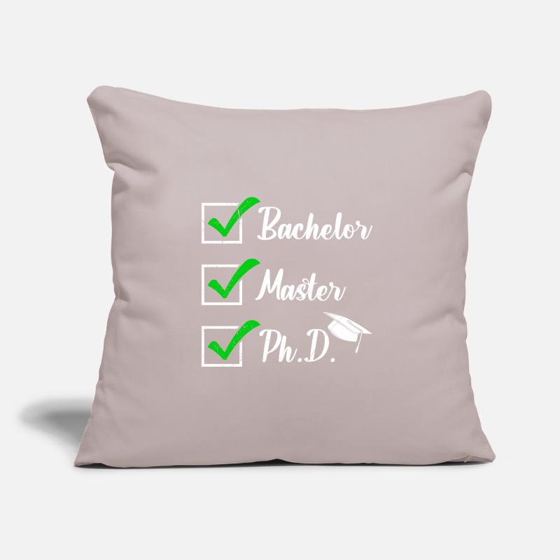 Doctoral Thesis Passed Bachelor Master Dr. Sofa pillowcase 17,3'' x 17,3'' (45 x 45 cm)