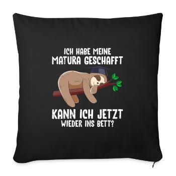 Les maturants ont passé ma maturité drôles de choses - Housse de coussin décorative 45 x 45 cm - noir - Devant
