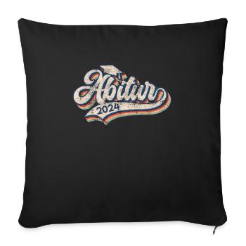 ABI 2024 Certificat de fin d’études secondaires Abitur Abitur - Housse de coussin décorative 45 x 45 cm - noir - Devant