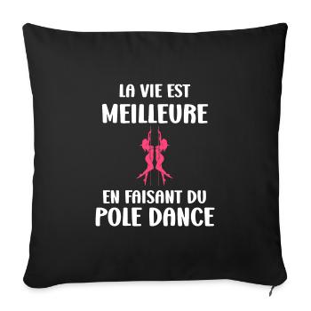 Pole Dance Pole Dance für Frauen - Sofakissenbezug 45 x 45 cm - Schwarz - Vorne