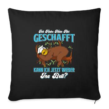 Abiturient Habe Mein Abi Geschafft Abschluss - Sofakissenbezug 45 x 45 cm - Schwarz - Vorne