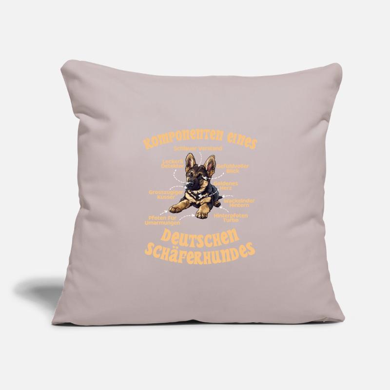 Schäferhund KOMPONENTEN EINES DEUTSCHEN Sofakissenbezug 45 x 45 cm