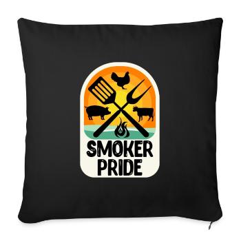 BBQ SMOKER PRIDE Meat Lover BBQ - Housse de coussin décorative 45 x 45 cm - noir - Devant