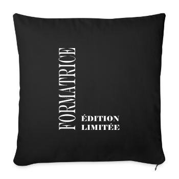 formatrice - Housse de coussin décorative 45 x 45 cm - noir - Devant