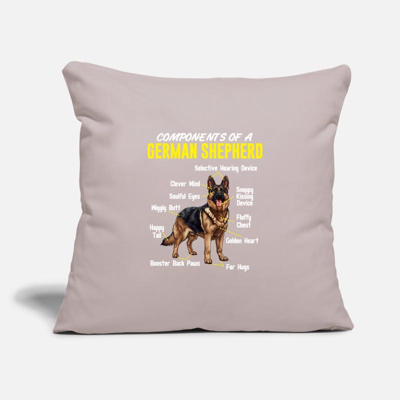 Schäferhund KOMPONENTEN EINES DEUTSCHEN Sofakissenbezug 45 x 45 cm