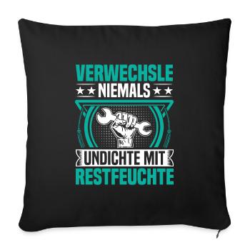 Outil de construction de climatisation pour les techniciens en réfrigération - Housse de coussin décorative 45 x 45 cm - noir - Devant
