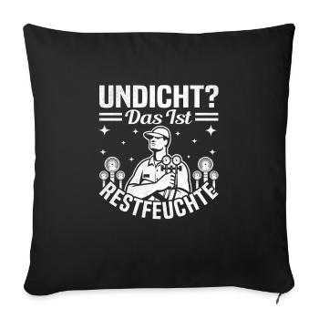 Mécanicien d’usine Mécatronicien pour la technique de réfrigération - Housse de coussin décorative 45 x 45 cm - noir - Devant