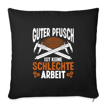 CNC Milling Profession Machinist Cutting Machine Operator - Sofa pillowcase 17,3'' x 17,3'' (45 x 45 cm) - black - Front